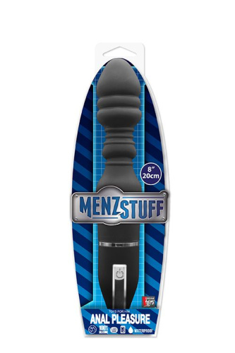 Чёрный анальный вибратор MENZSTUFF ANAL PLEASURE VIBE - 20 см. фото 2