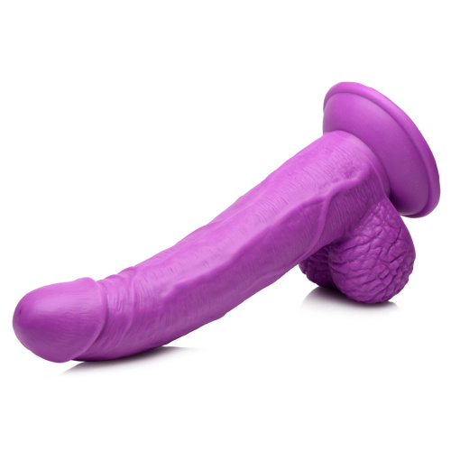 Фиолетовый фаллоимитатор на присоске 7.5  Dildo with Balls - 21,5 см. фото 3