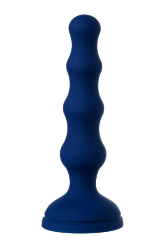 Синяя анальная вибровтулка OPlay Wave с пультом ДУ - 15,5 см. фото 3