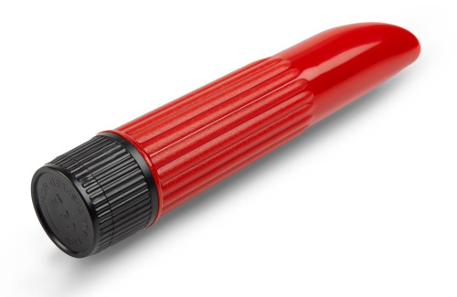 Красный мини-вибратор - 11,5 см. фото 2