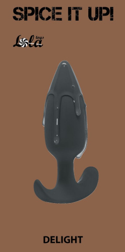 Серая анальная пробка Delight - 10,5 см. фото 2 Серая анальная пробка Delight - 10,5 см. фото 2