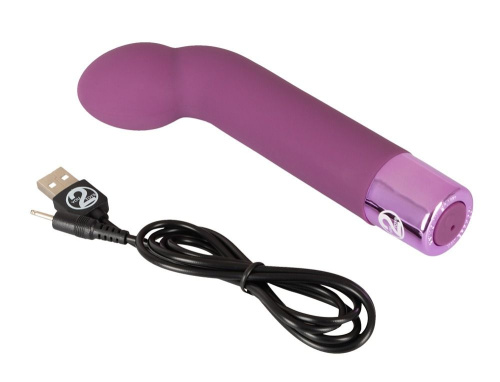 Фиолетовый G-стимулятор с вибрацией G-Spot Vibe - 16 см. фото 5