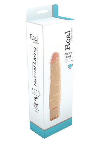 Телесный вибратор REALISTIC VIBRATOR REAL RAPTURE FURY - 19,5 см. фото 2