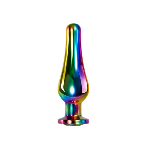 Радужная металлическая пробка Rainbow Metal Plug Medium - 11,1 см. фото 2