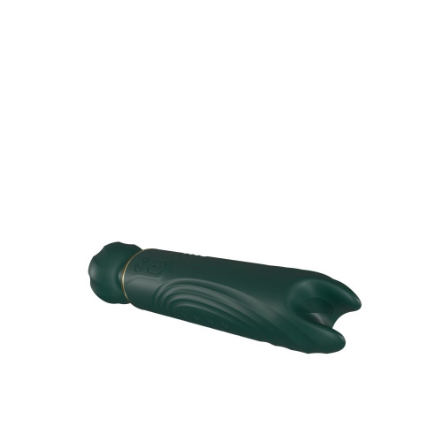 Зеленый двусторонний вибратор-wand Secwell - 22 см. фото 4
