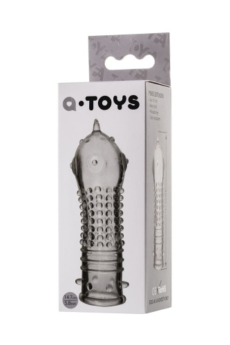 Прозрачная закрытая насадка на пенис TOYFA A-Toys - 14,7 см. фото 3
