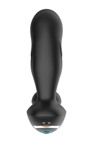 Черный вибромассажер простаты с вращающимся шариком фото 5