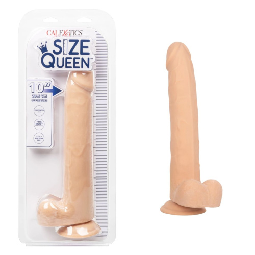 Телесный фаллоимитатор-гигант Size Queen 10  - 30,5 см. фото 4