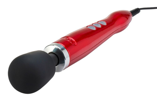 Красный жезловый вибратор Doxy Die Cast Wand Massager фото 3