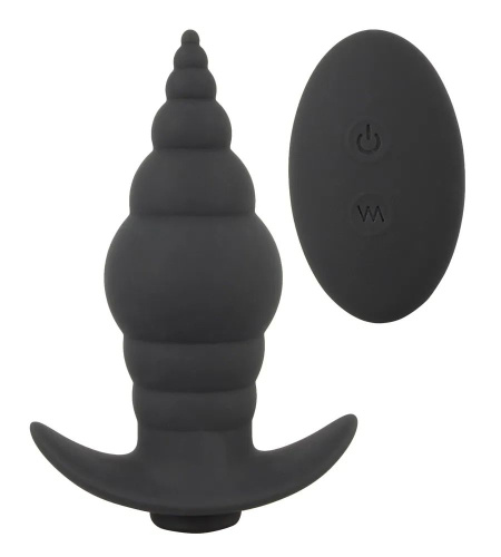 Черная анальная вибропробка RC Butt Plug - 9,6 см. Черная анальная вибропробка RC Butt Plug - 9,6 см.