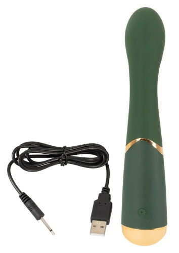 Зеленый стимулятор точки G Luxurious G-Spot Massager - 19,5 см. фото 3