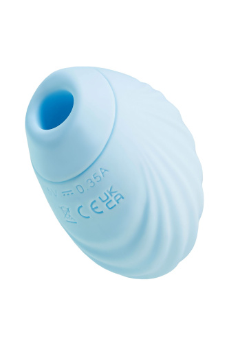 Голубой вакуум-волновой стимулятор клитора Scall фото 5