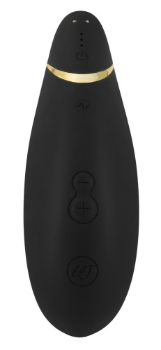 Чёрный бесконтактный клиторальный стимулятор Womanizer Premium фото 4