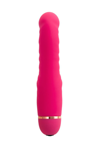 Розовый ребристый вибратор Capy - 17,4 см. фото 4
