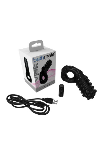 Чёрное эрекционное виброкольцо Tickle фото 6 Чёрное эрекционное виброкольцо Tickle фото 6