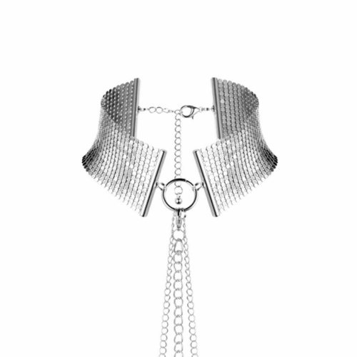 Серебристый ошейник с цепочками Desir Metallique Collar фото 2
