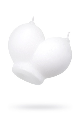 Белая сувенирная свеча «Сиськи»