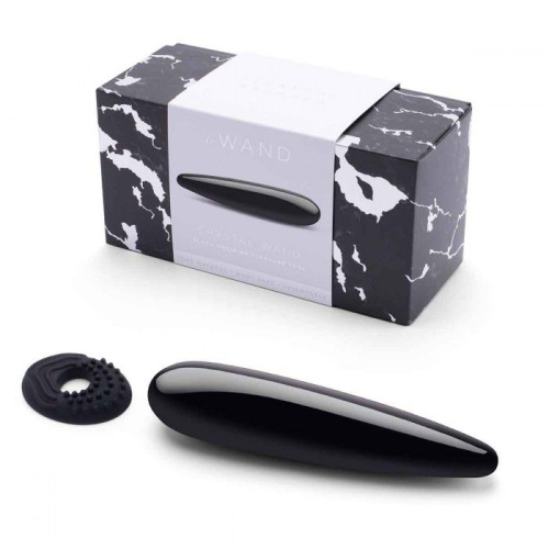 Массажер Le Wand Crystal Wand из черного обсидиана Массажер Le Wand Crystal Wand из черного обсидиана