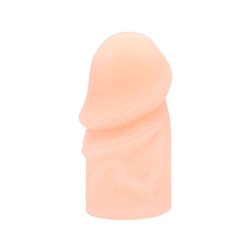 Телесная насадка-удлинитель на пенис фаллической формы - 7,5 см. Телесная насадка-удлинитель на пенис фаллической формы - 7,5 см.