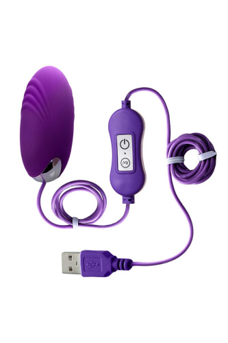 Фиолетовое виброяйцо с пультом управления A-Toys Cony, работающее от USB фото 2