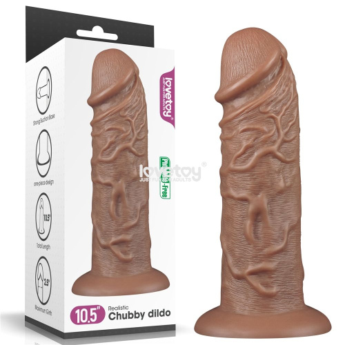 Коричневый фаллоимитатор Cubby dildo - 26,6 см. фото 2 Коричневый фаллоимитатор Cubby dildo - 26,6 см. фото 2