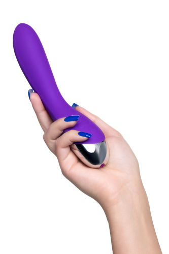 Фиолетовый вибратор «Дрючка-удовольствие» - 20,5 см. фото 7