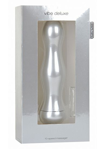 Вибратор Vibe Deluxe Silver - 16,5 см. фото 2 Вибратор Vibe Deluxe Silver - 16,5 см. фото 2