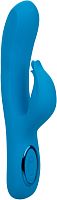 Голубой вибратор-кролик Flutter G - 22,7 см.