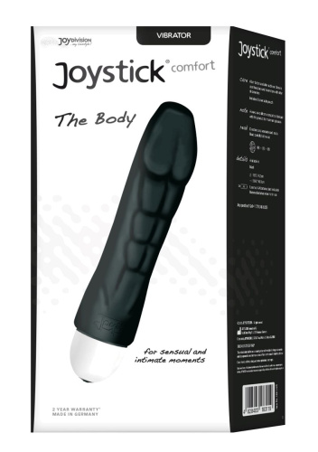 Чёрный вибратор Joystick The Body Comfort - 17 см. фото 2
