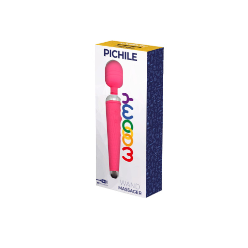 Розовый wand-вибратор Pichile - 20 см. фото 3