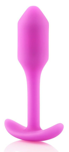 Розовая пробка для ношения B-vibe Snug Plug 1 - 9,4 см. фото 5