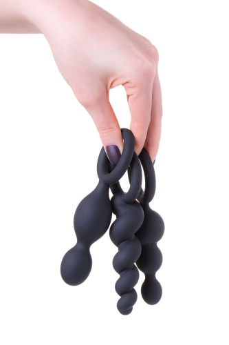 Набор чёрных анальных цепочек Satisfyer Booty Call фото 9 Набор чёрных анальных цепочек Satisfyer Booty Call фото 9