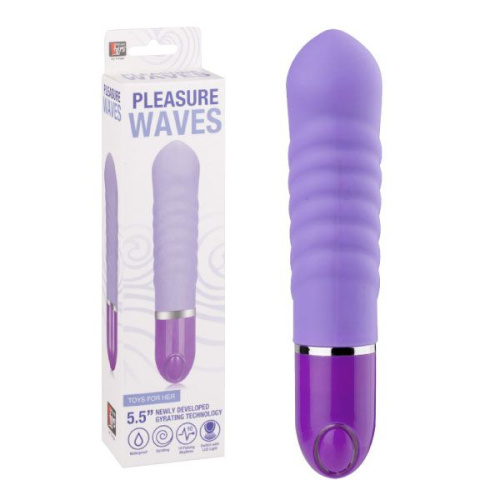 Фиолетовый ребристый мини-вибратор NEON PLEASURE WAVES PURPLE - 14 см. фото 2 Фиолетовый ребристый мини-вибратор NEON PLEASURE WAVES PURPLE - 14 см. фото 2