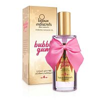Разогревающее массажное масло Light My Fire Bubble Gum с ароматом бабл-гам - 100 мл.