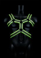 Стильная портупея Body Harness с неоновым эффектом - размер S-M