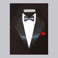 Пакет «Смокинг» полиэтиленовый с вырубной ручкой (30х40 см)