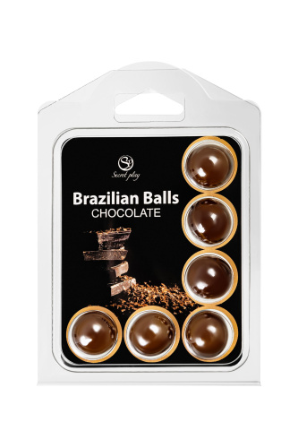 Набор из 6 шариков с массажным маслом Brazilian Balls с ароматом шоколада фото 2