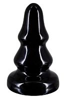Черная анальная пробка MAGNUM 17 - 16 см.