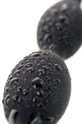 Анальная цепочка черного цвета A-toys - 19,5 см. фото 7