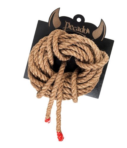 Джутовая веревка для шибари - 5 м. Джутовая веревка для шибари - 5 м.