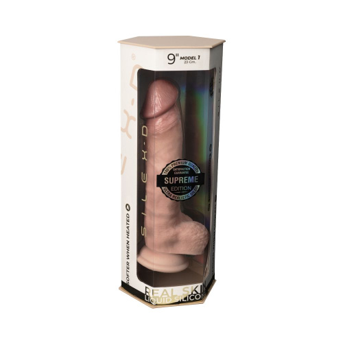 Телесный фаллоимитатор SILEXD Model 1 Premium Real Skin 9  - 23 см. фото 6
