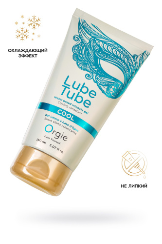 Интимный гель на водной основе Lube Tube Cool с охлаждающим эффектом - 150 мл. фото 2