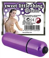 Фиолетовая вибропуля Sweet Little Thing - 7 см.