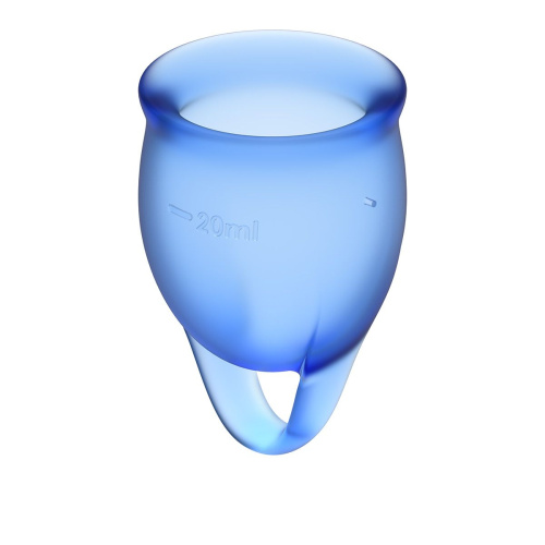 Набор синих менструальных чаш Feel confident Menstrual Cup фото 3