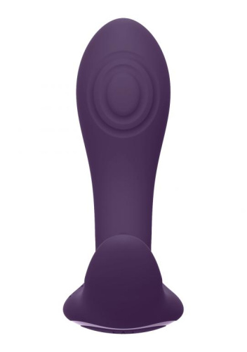 Фиолетовый женский вибромассажер Kata с пультом ДУ - 12 см. фото 4