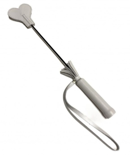 Белый кожаный мини-стек - 36 см. Белый кожаный мини-стек - 36 см.