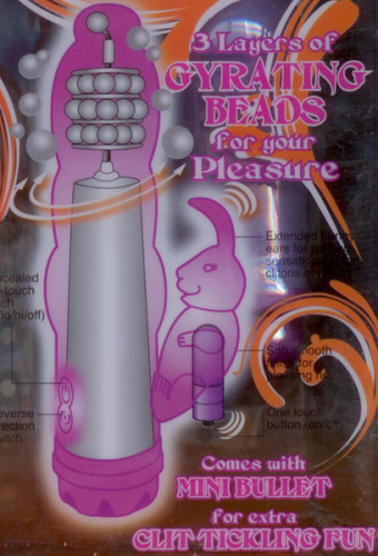 Многофункциональный массажер со стимулятором клитора Ruibous Beauty - 16,5 см. фото 3