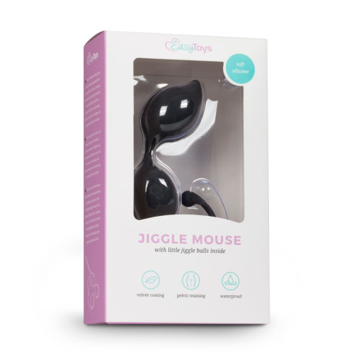 Черные вагинальные шарики Jiggle Mouse фото 3