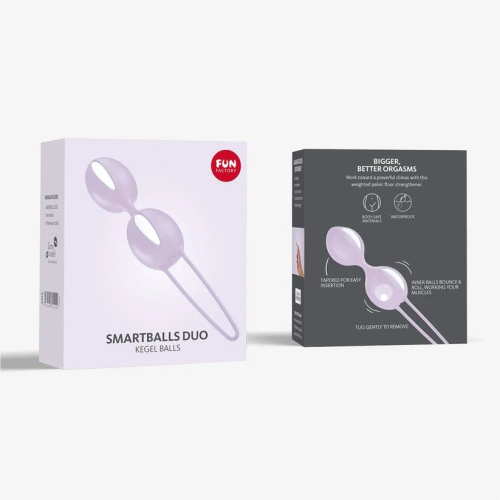Сиреневые вагинальные шарики Smartballs Duo фото 2