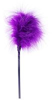 Фиолетовая пуховка для любовных игр - 28 см.